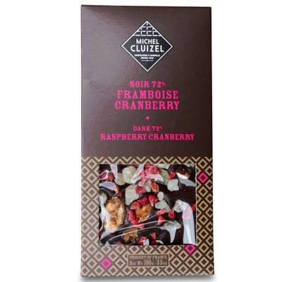 Michel Cluizel Dunkle Schokolade 72% Framboise Cranberry