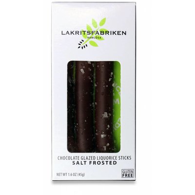 Lakritsfabriken Lakritzstangen in dunkler Schokolade und Meersalz