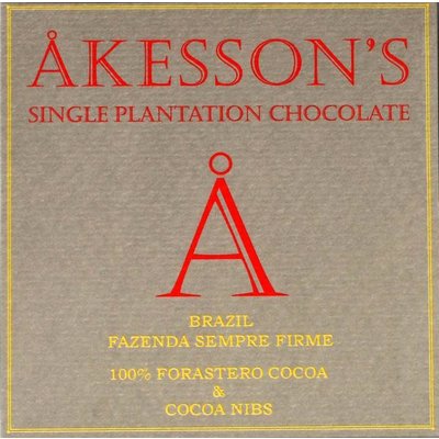 Akesson's 100% Cocoa and Cocoa Nibs Brazil Fazenda Sempre Firme