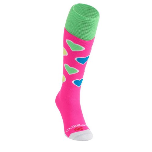 Brabo Sokken Hearts Pink/Lime Brabo Sokken Hearts Pink/Lime