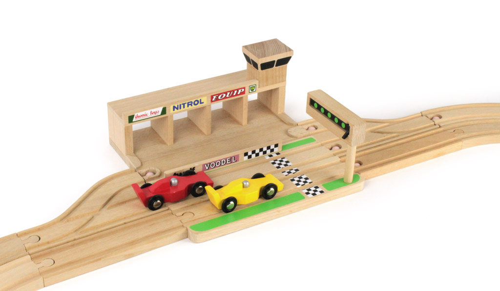 houten racebaan ikonic toys