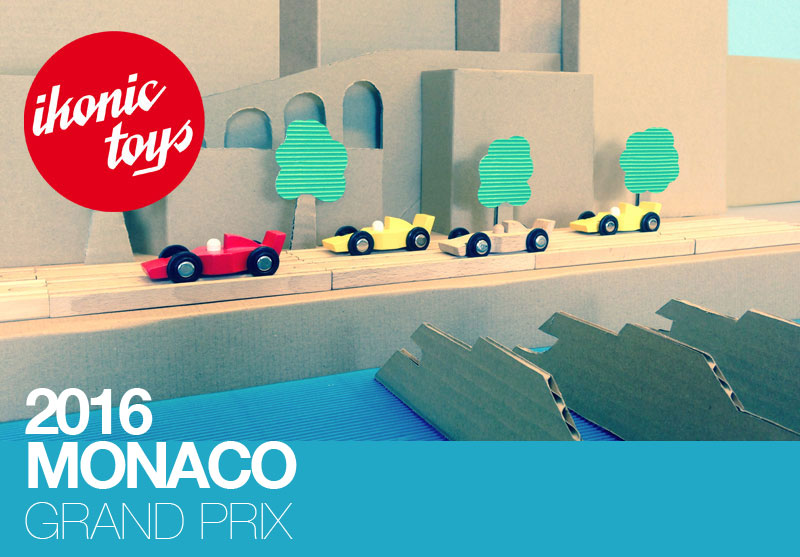 grand prix F1 monaco ikonic toys wooden toy race car
