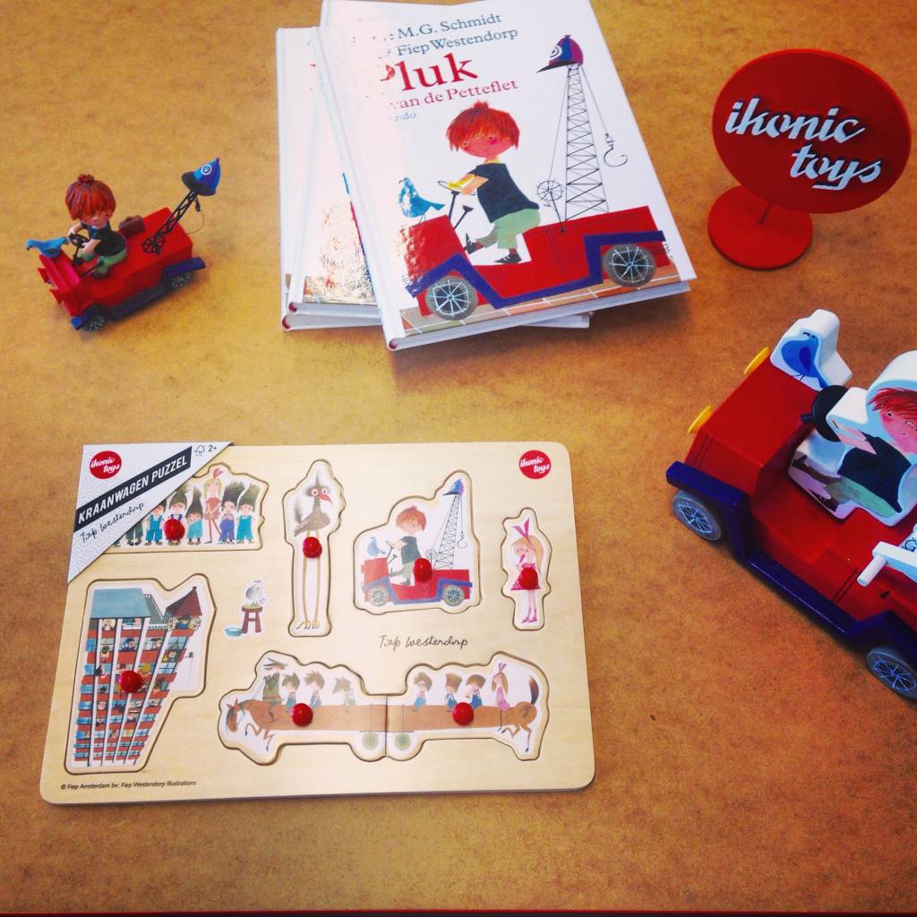 In stock now; wooden puzzles with illustrations by Fiep Westendorp