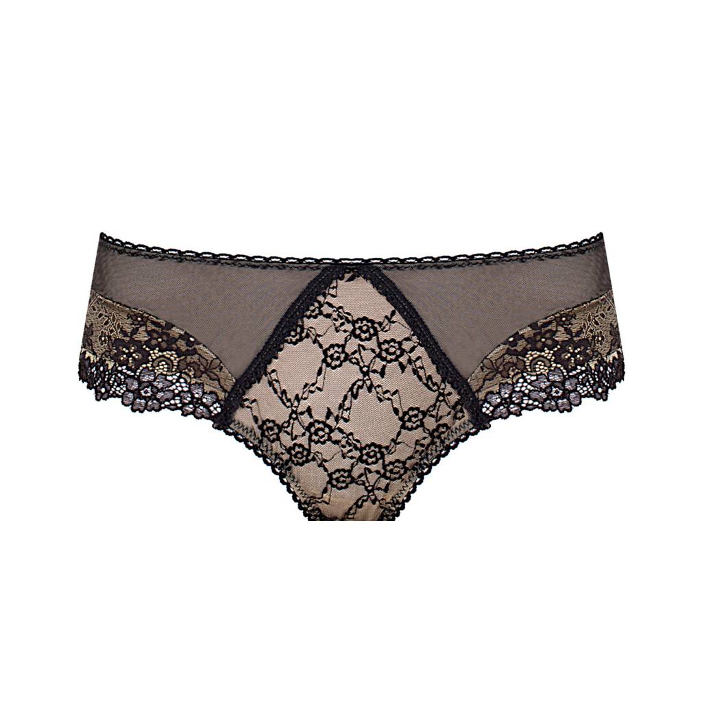 KINGA Isla String Schwarz Braun