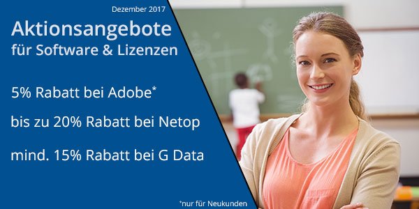 Aktionsangebote für Schulen - Dezember 2017