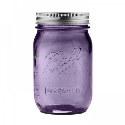 Ball Ball heritage Purple collection pint (16 oz) 6 stuks Ball Ball heritage Purple collection pint (16 oz) 6 stuks