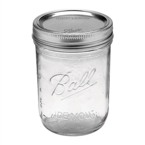 Ball Ball pint jar wide mouth (16oz) | 12 stuks Ball Ball pint jar wide mouth (16oz) | 12 stuks