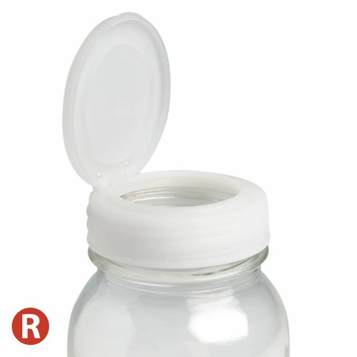 reCAP reCAP Mason Jar FLIP - Regular Mouth CLEAR reCAP reCAP Mason Jar FLIP - Regular Mouth CLEAR