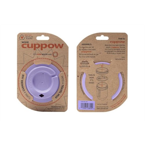 Cuppow Cuppow wide mouth lavender Cuppow Cuppow wide mouth lavender