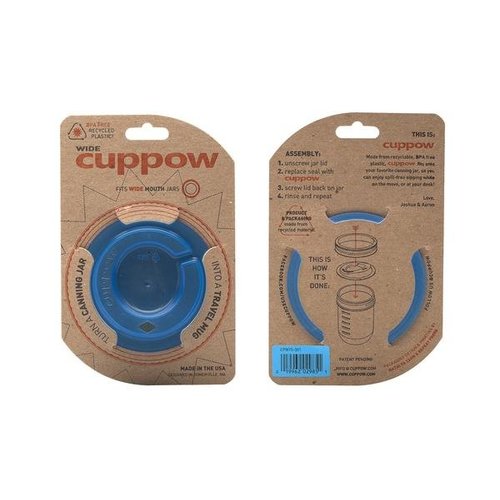 Cuppow Cuppow wide mouth blue Cuppow Cuppow wide mouth blue