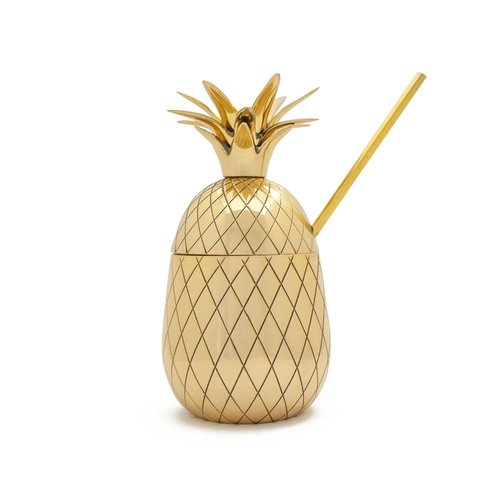 W&P Design Cocktail Tumbler Pineapple GOLD 16oz W&P Design Cocktail Tumbler Pineapple GOLD 16oz