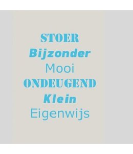 Tekstbord baby en kind - Muurstickers&zo Tekstbord baby en kind - Muurstickers&zo