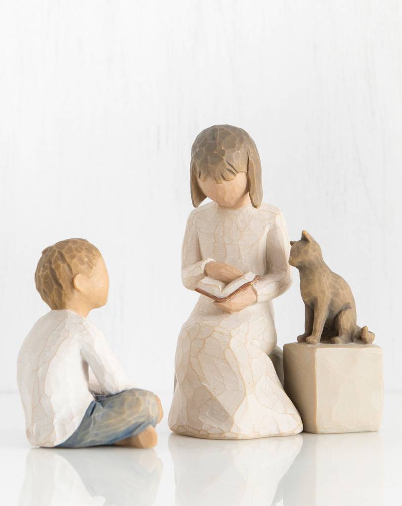 Willow Tree beeldje Love my Cat De Vrolijke Engel