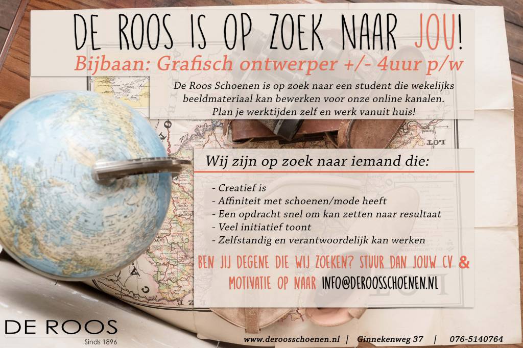 De Roos Schoenen is op zoek naar...