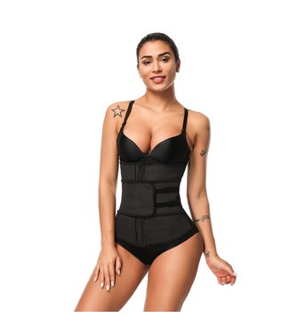 Ann Michell Women's Latex Sport Girdle with Zipper XS/32 Black at   Women's Clothing store