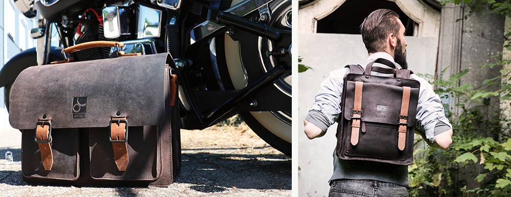 Voor als het echt stoer moet zijn: de biker bag-collectie