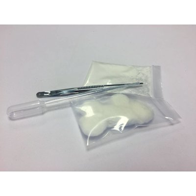 SALE - Talk, pipet, pincet en watten set
