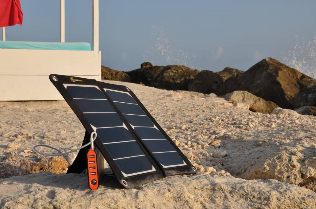 iPhone opladen met een solar powerbank