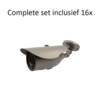 CF-CS16BC2 - 16 kanaals CVR inclusief 16 CF-BC2 camera's