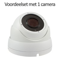 5.0 MegaPixel set met recorder en 1x CHD-5MD1-W IP camera