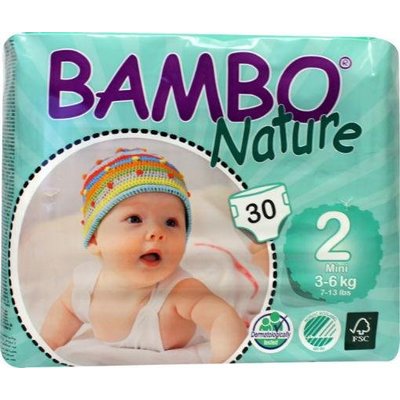 Bambo Bambo Nature Babyluier mini 2, 3-6 kg (30 stuks)