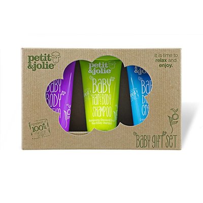 Petit & Jolie Cadeau Box 2 natuurlijke Baby Verzorging mini ’s