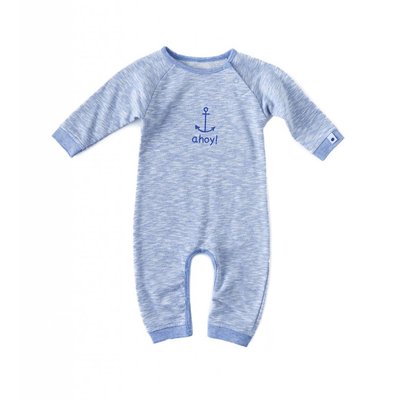 Little Label Sweat pyjama / boxpakje – lichtblauw gemêleerd
