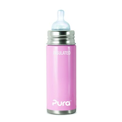Pura Thermos Speenfles 250 ml - roze