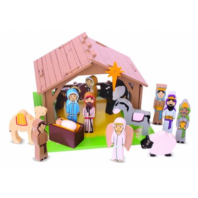 Bigjigs Toys Houten Kerststal / Nativity set