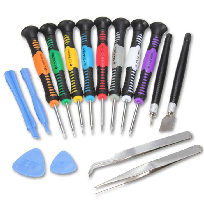 Kit complet d'outils Outils Pro 16 en 1 Outils Tournevis Jeu de tournevis - Pour Apple iPhone 4 4S 5 5S 5C 6 6+ 6S + 7 7+ 8 8+ X Plus