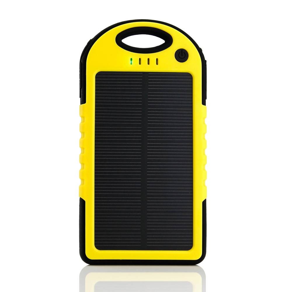 26800mAh Portable Solar Power Bank 4 pannelli solari - Caricabatteria  flessibile a energia solare 7.5W Sun Black