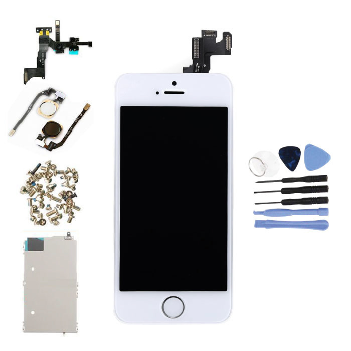 iPhone SE (2016) Voorgemonteerd Scherm (Touchscreen + LCD + Onderdelen) AAA+ Kwaliteit - Wit + Gereedschap