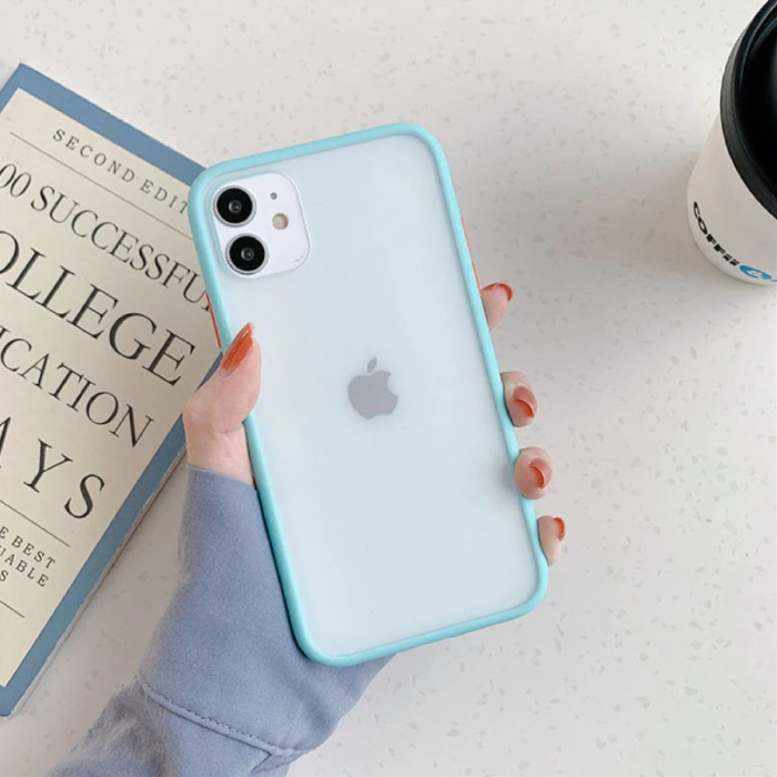 Coque iPhone 11 Pro Bumper Housse Silicone TPU Anti-Shock Turquoise