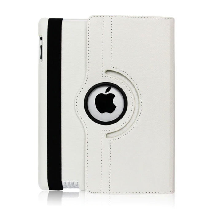 Custodia pieghevole in pelle per iPad Pro 9.7 "- Custodia multifunzionale bianca