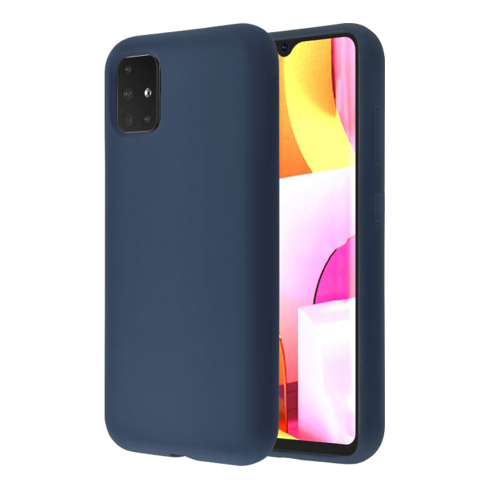 Samsung Galaxy S9 Silikonhülle - Soft Matte Hülle Liquid Cover Blue