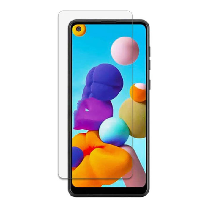 Pellicola salvaschermo a copertura totale per Samsung Galaxy A21, confezione da 2 vetri temperati con pellicola in vetro temperato 9D