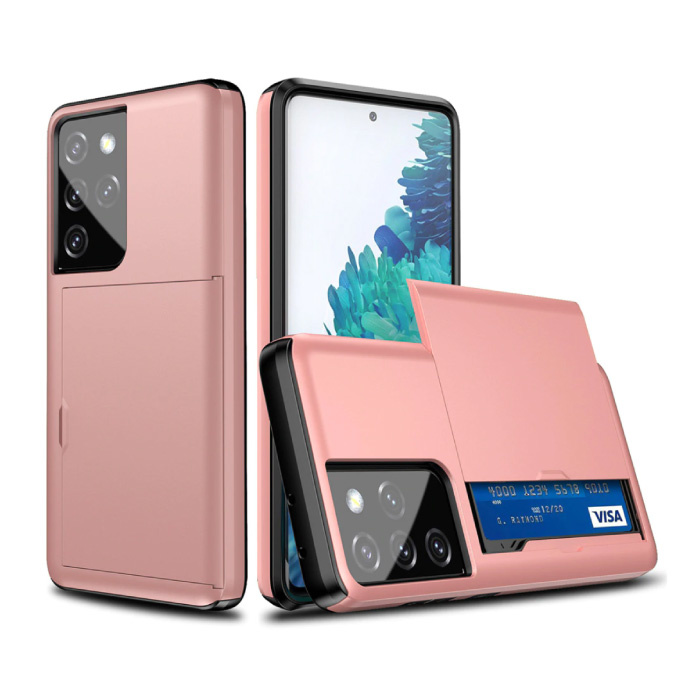 Grens dutje Trekken Samsung Galaxy S6 Edge - Wallet Card Slot Cover Case Hoesje Business |  Stuff Enough.be