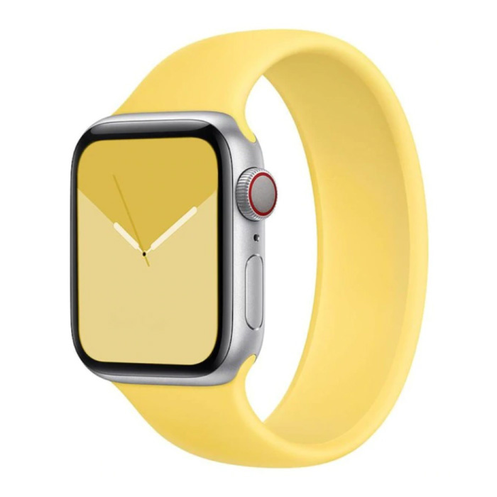 Correa de silicona para iWatch 42 mm / 44 mm (extra pequeña) - Correa de pulsera Correa de pulsera Correa de reloj Amarillo