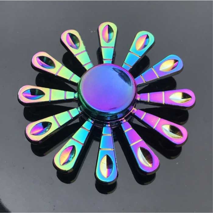 Fidget Spinner - Antystresowa ręczna zabawka Spinner R118 Metal Chroma