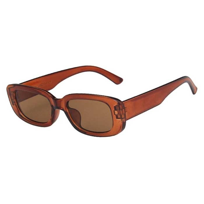 EUPSIIU Lunettes De Soleil Sans Monture 4 Paires - Style Rétro Rectangulaire UV