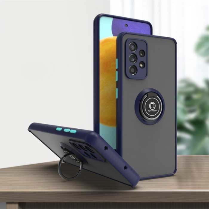 Funda para Samsung Galaxy Note 10 con función atril e imán - Funda a prueba de golpes Azul
