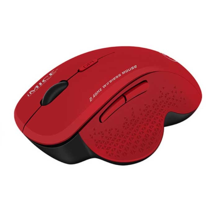 Mouse, MOUSE OTTICO SILENZIOSO WIRELESS ROSSO