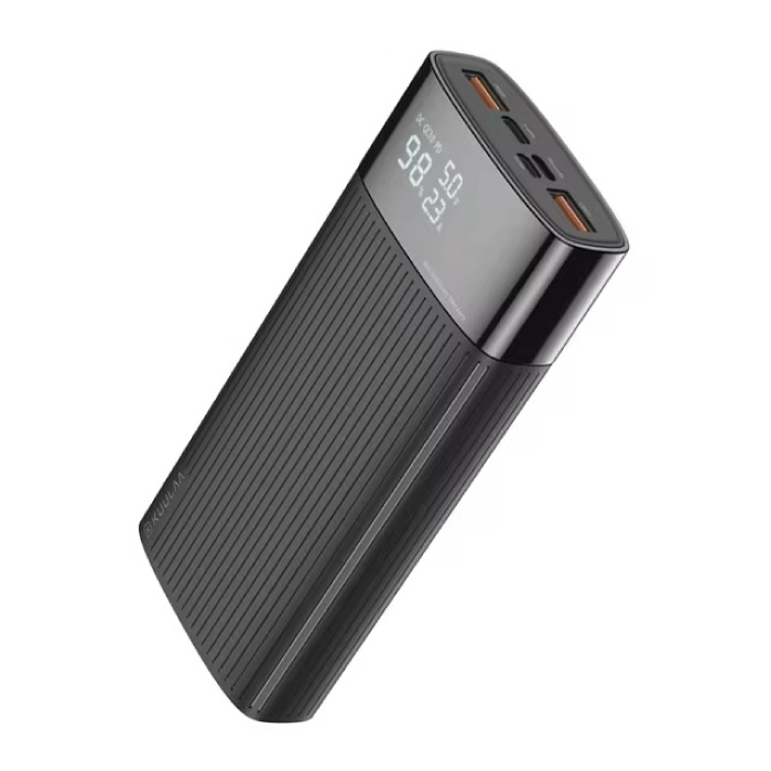 Powerbank 20.000mAh - QC/PD 3.0 con 3 Puertos de Carga - Cargador de Baterías de Emergencia - Negro