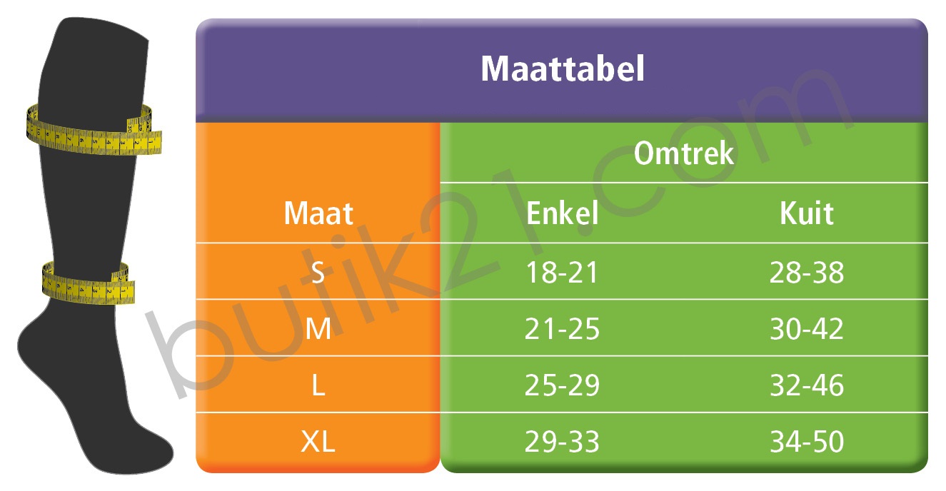 Maattabel Jobst Opaque