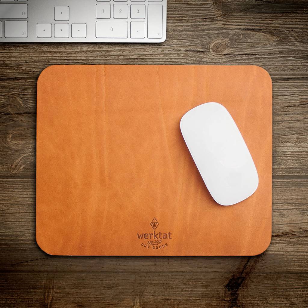 leather mousepad, mouse pad, mouse mat "Wohltat" felt & leather bags