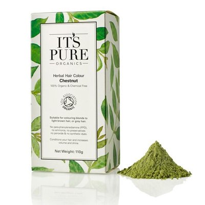 It's Pure Organics Henna haarverf Koper-Kastanje