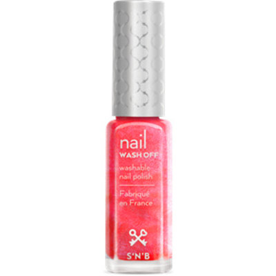 S'N'B Wash Off Roze Glitter Glam Nagellak