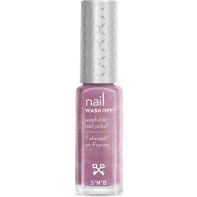 S'N'B Wash Off Lila Glitter Glam Nagellak