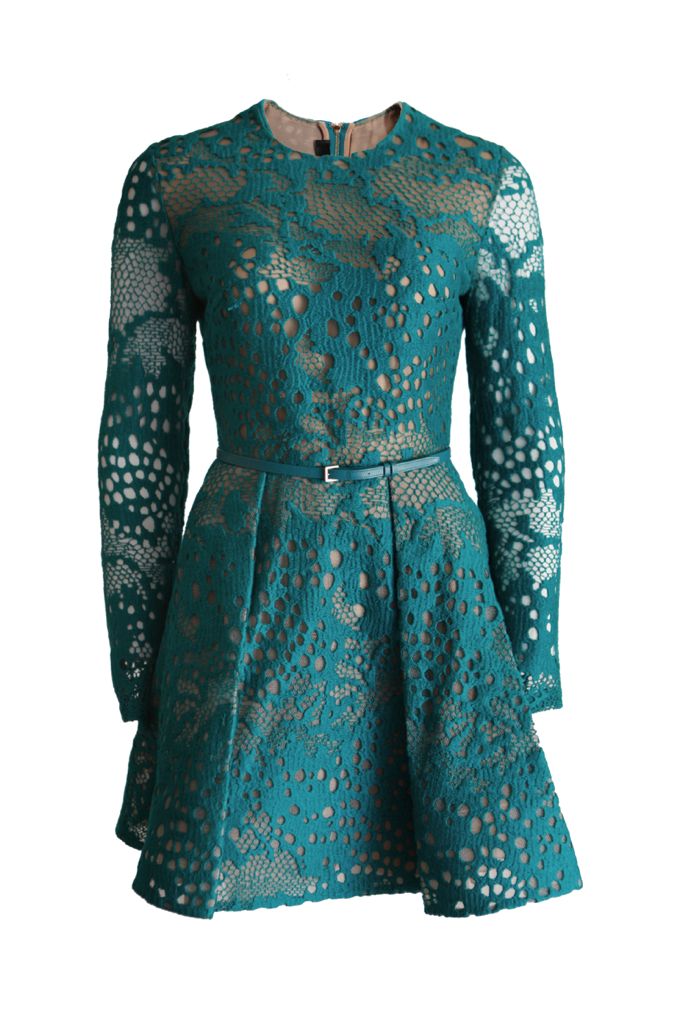 Green Lace Cocktail Dress