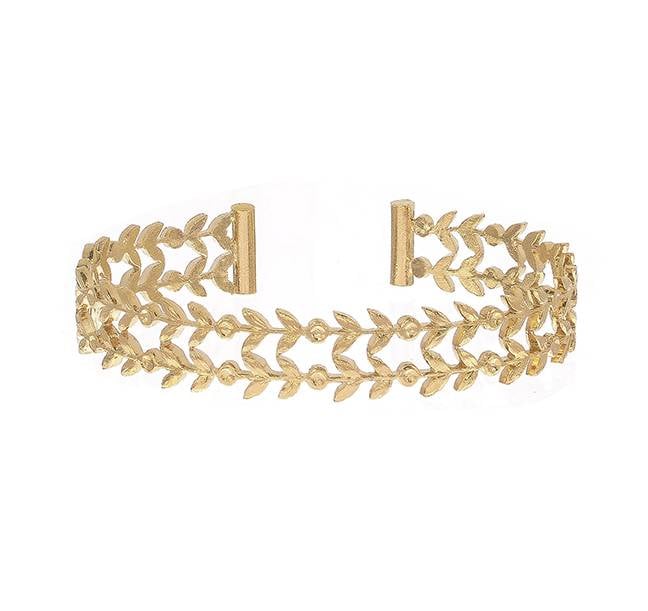 Dear Charlotte Double Leaf Bracelet Boho S Dear Charlotte Double Leaf Bracelet